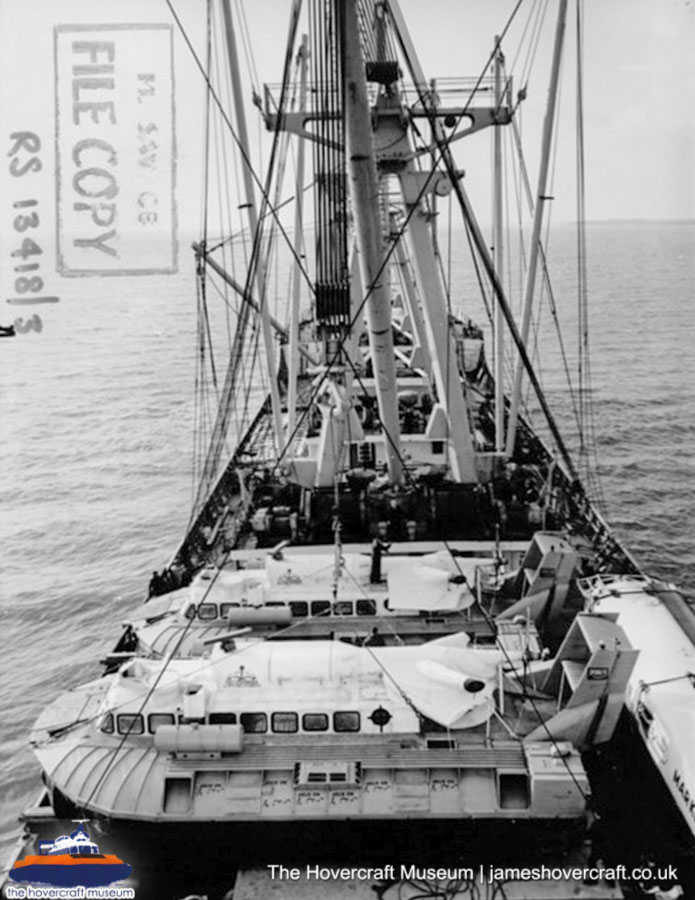 SRN6 being transported -  (credit: The Hovercraft Museum Trust).